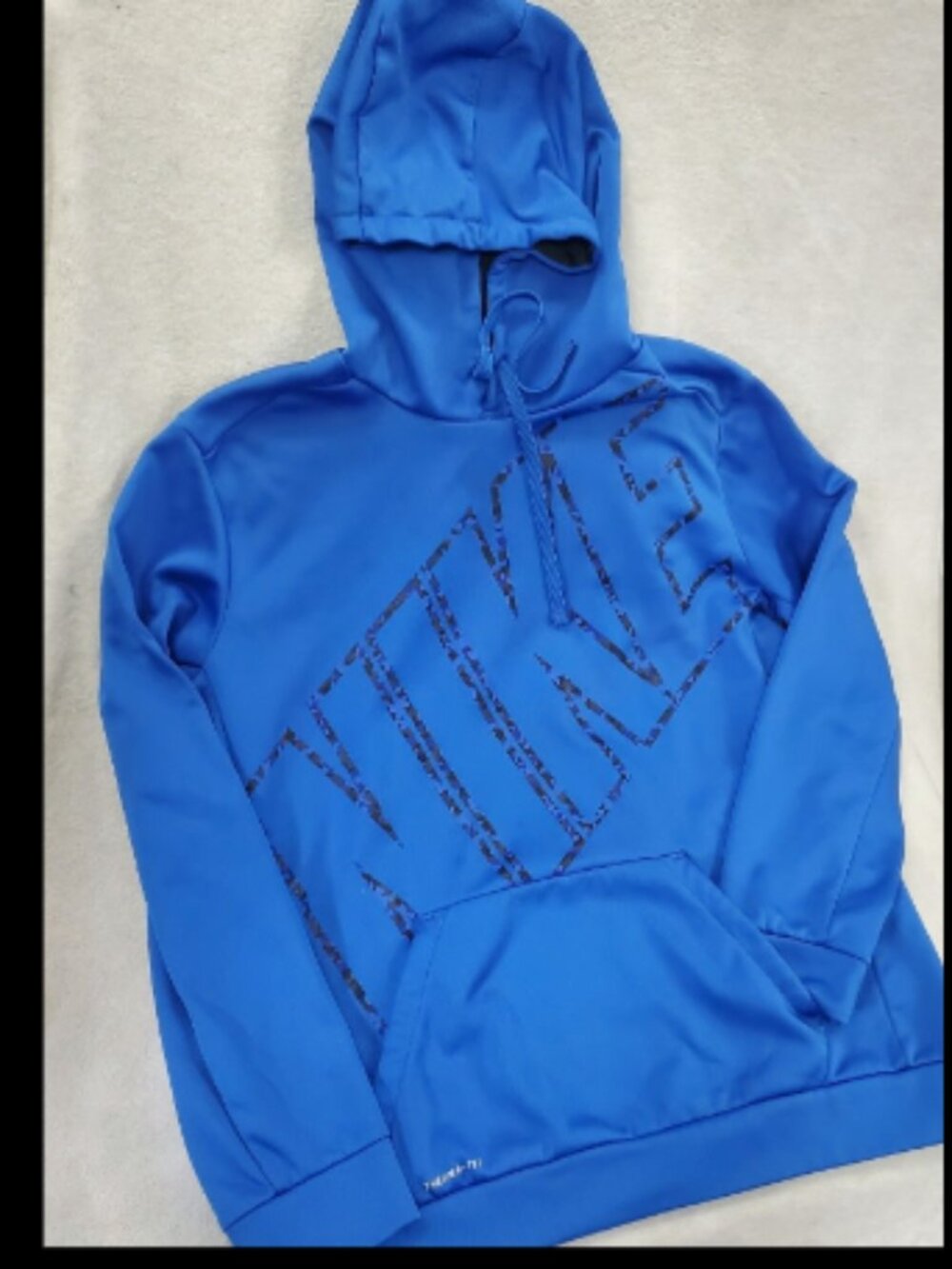 Nike Word Block ThermaFit pullover Blue Men's size Large Excellent Condition
